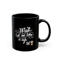 Sip 1st Black Ceramic Mug