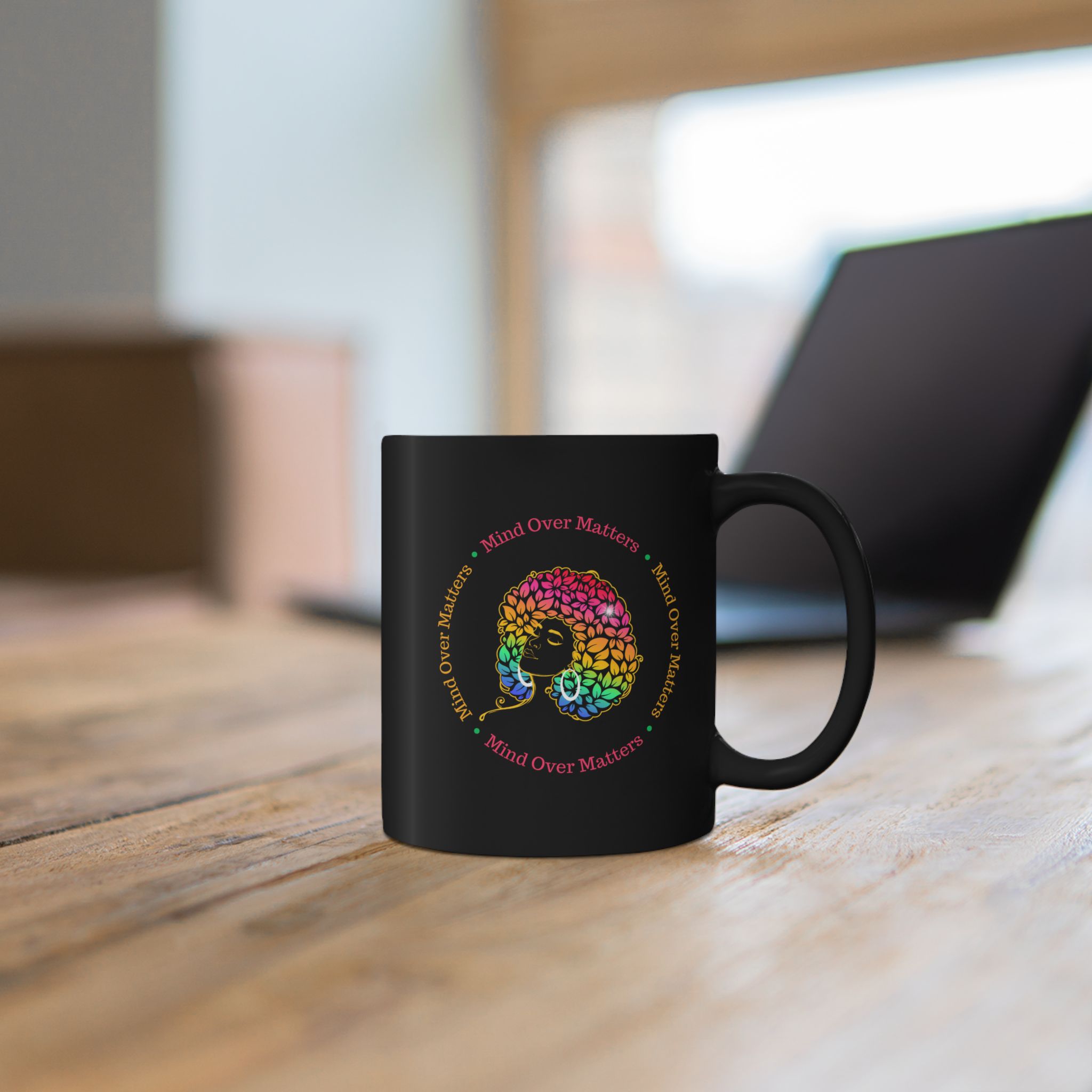 Mind Over Matters - Inspirational Coffee Mug - Motivational Ceramic Cup - Positive Quote Gift - Office & Home Drinkware - Image 2