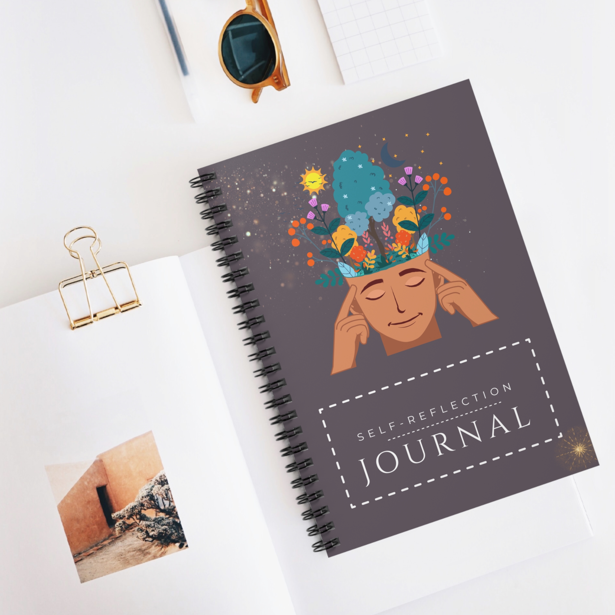 Mindfulness Journal - Guided Writing Notebook - Daily Reflection Diary - Self Care Planner - Mental Wellness & Gratitude Pages - Image 4